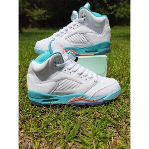 2018 Air Jordan 5 Retro GS 'Light Aqua' (440892-100) Size 6Y